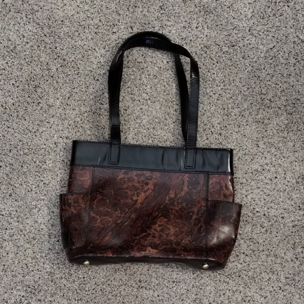 Patricia Nash Brown and Black Shoulder Bag